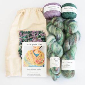 Rainforest JOYS OF SPRING SHAWL KIT - Laine et Tricot