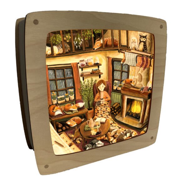 Cosy shelter Lampe magique et ses plaques d'illustrations au choix - Esther Bennink