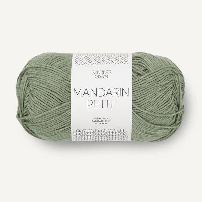 9041 - Vert clair grisé MANDARIN PETIT - Sandnes Garn