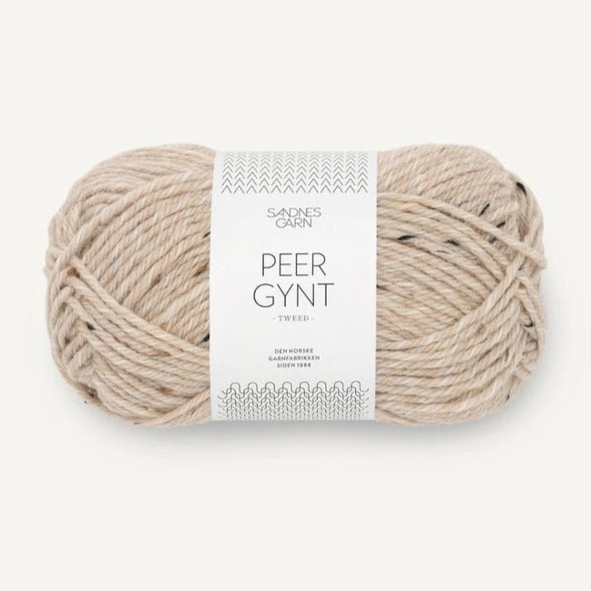 2730 - Beigmelert Natur Tweed Peer Gynt - Sandnes Garn