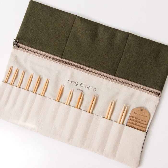 Spice POCHETTE EN LAINE POUR AIG. INTERCHANGEABLES TWIG&HORN - Twig & Horn