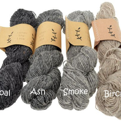 Ash Rustic Heather Sport - Lichen and Lace