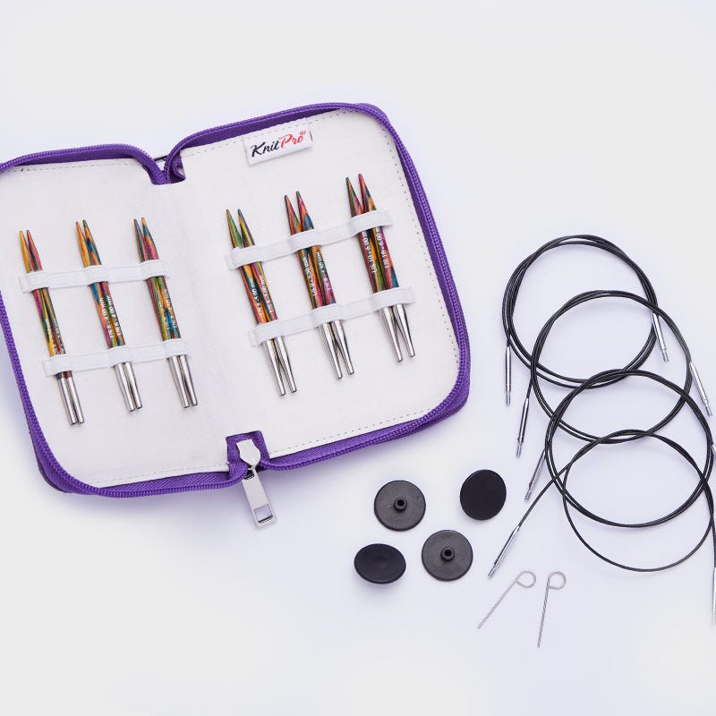 Set d'aiguilles circulaires interchangeables speciales 40 cm Symfonie - Knit Pro