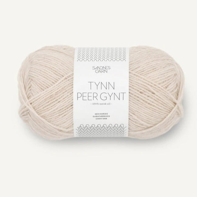 2641 Natur Melert Tynn Peer Gynt - Sandnes Garn