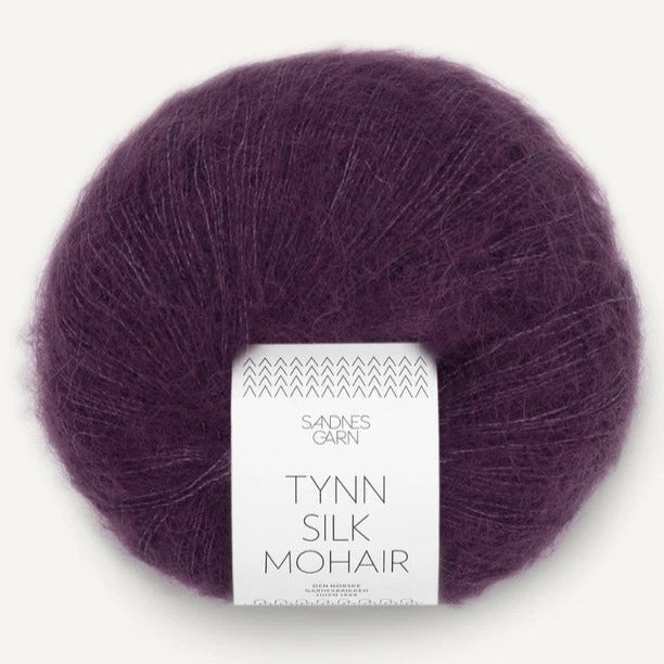 4672 - Prune Tynn Silk Mohair - Sandnes Garn