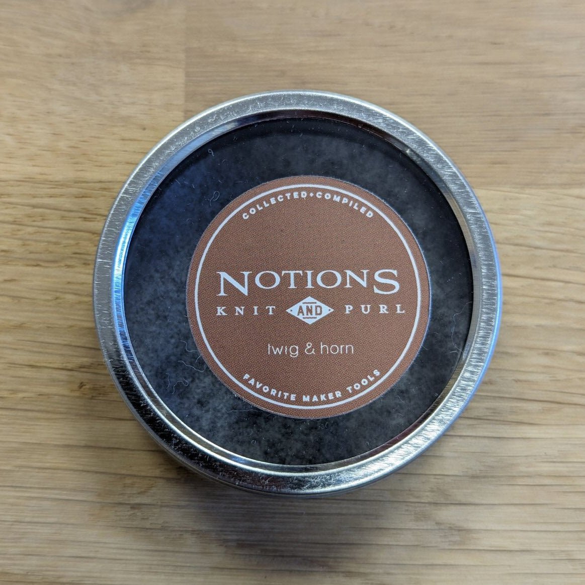 Camel Woolen Notions Tin - Petite boite TWIG & HORN - Twig & Horn
