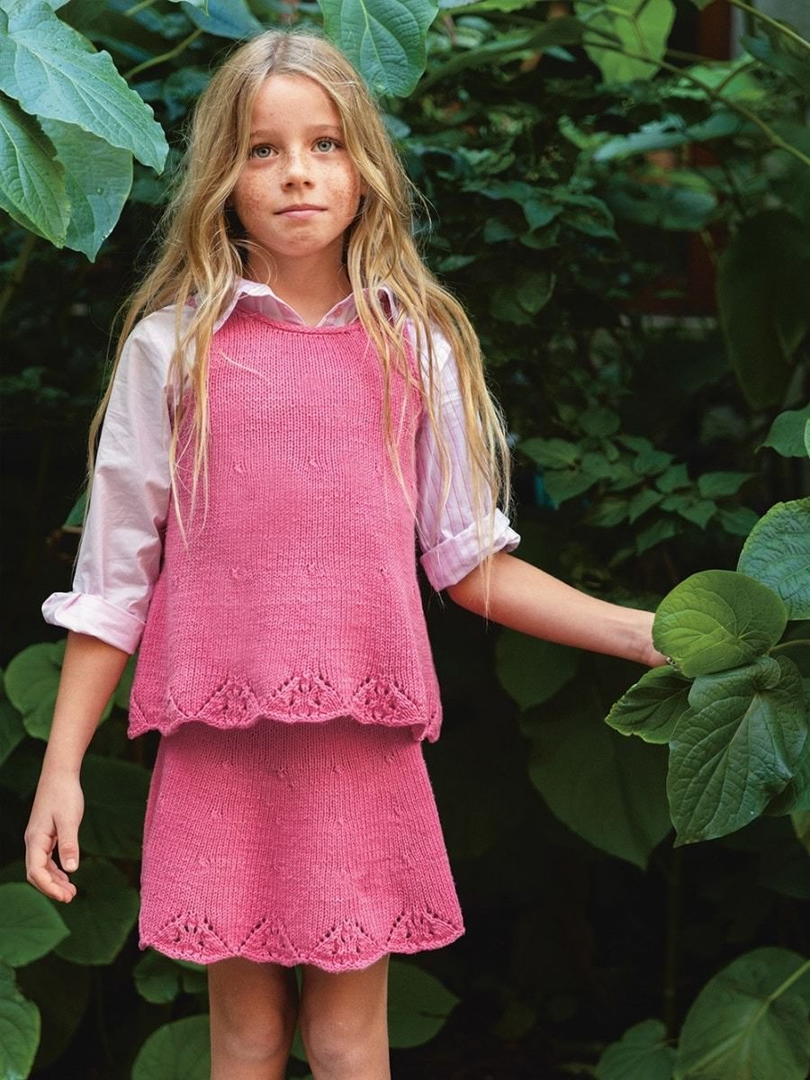 2405 - 06 a et b - Augustine Skirt / Singlet Junior - Sandnes Garn