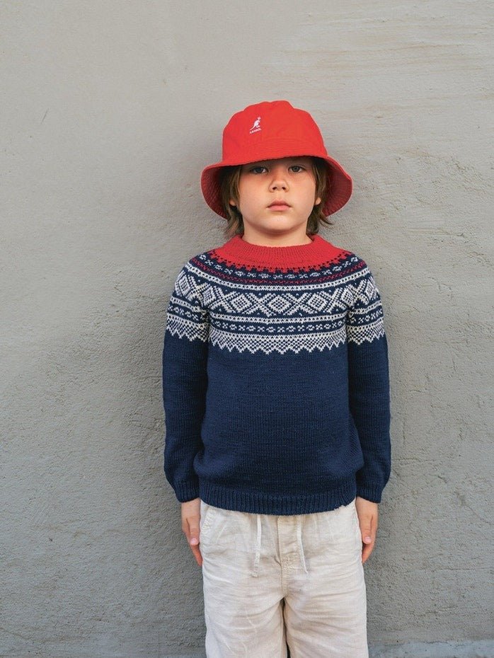 2509 - No. 2a 2b Marius Sweater Junior - Sandnes Garn