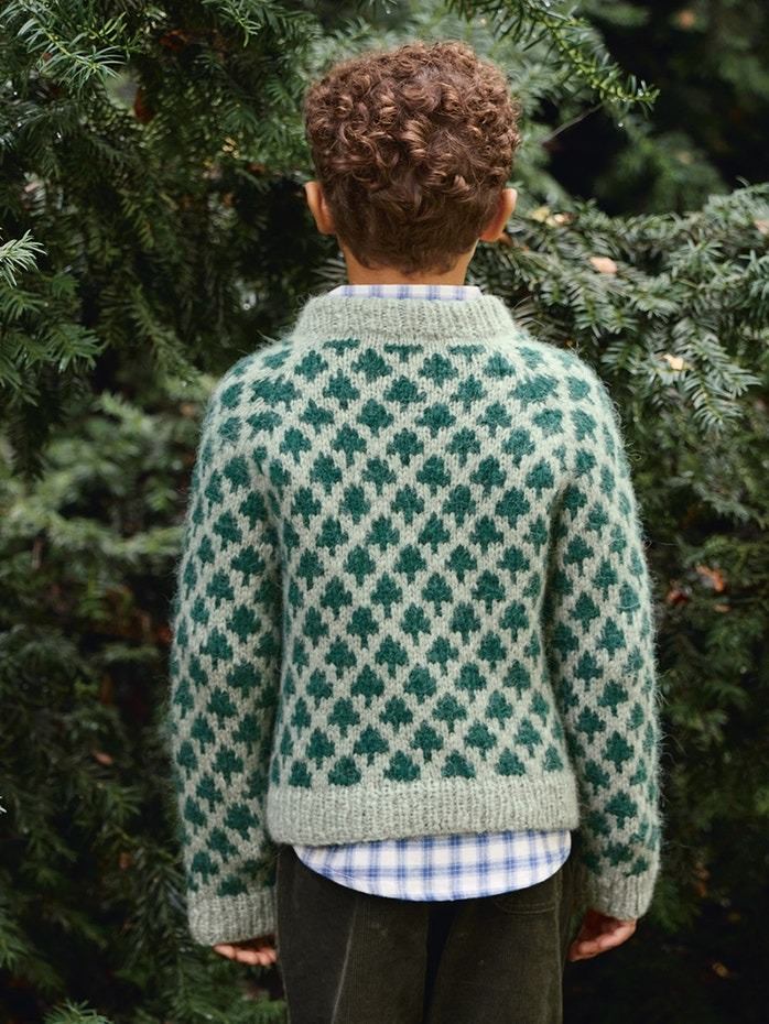 2511 - 1 Christmas Tree Sweater junior - Sandnes Garn