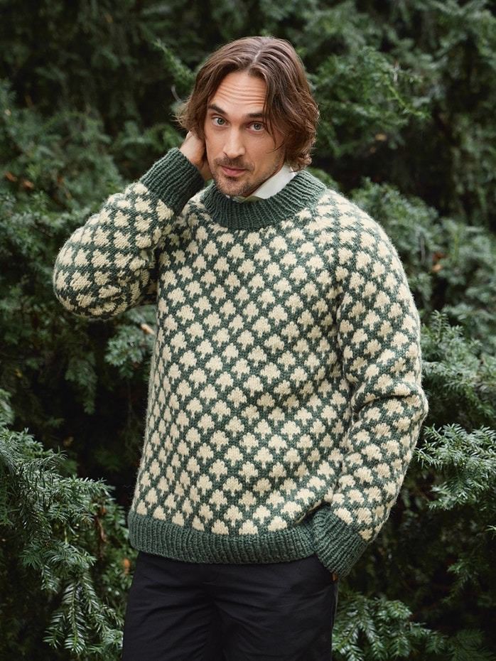2511 - 3 Christmas Tree Sweater Man - Sandnes Garn