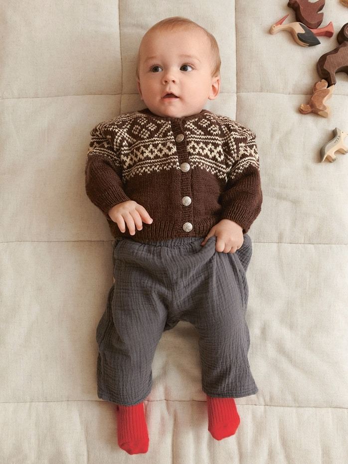 2512 - 1a 1b Setesdal baby & cardigan - Sandnes Garn