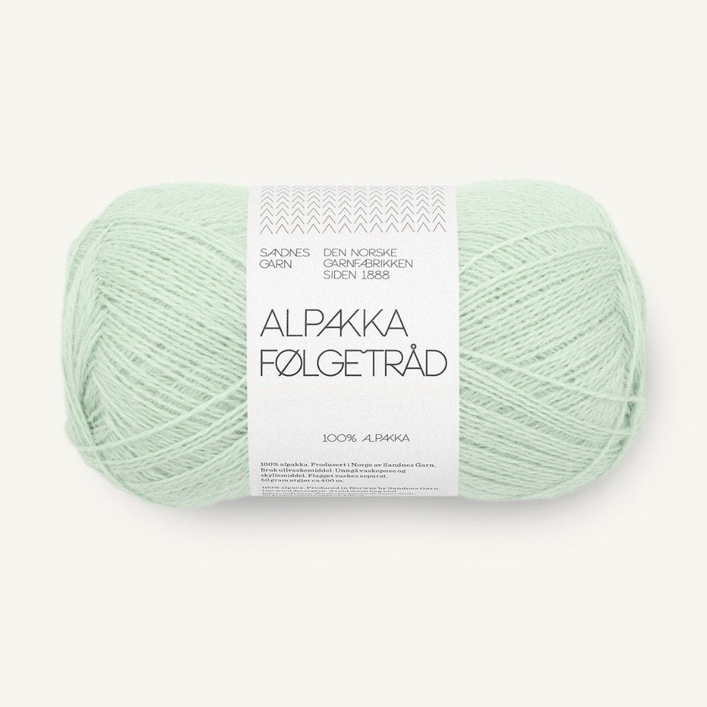 7911 - Mint Green Alpakka Følgetråd - Sandnes Garn