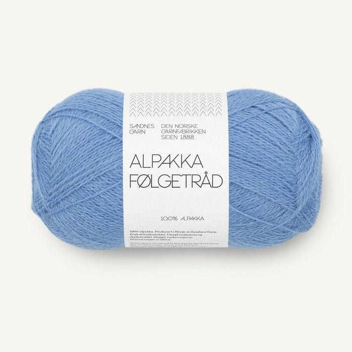 5824 - Provence Blue Alpakka Følgetråd - Sandnes Garn