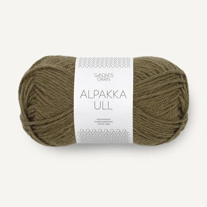 9873 - Dark Olive Alpakka Ull - Sandnes Garn
