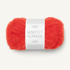 4018 - Scarlet Red Børstet Alpakka - Sandnes Garn