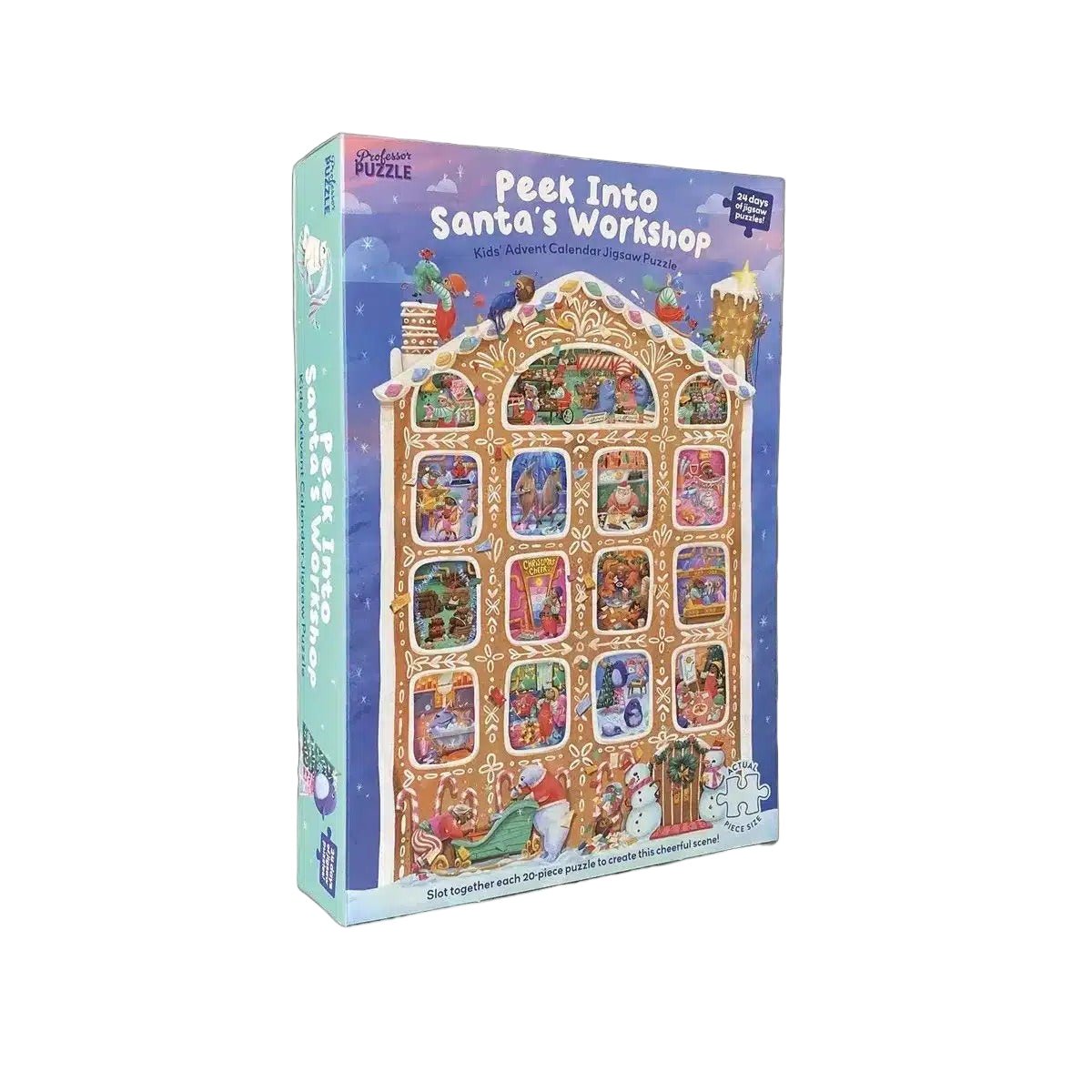 Calendrier de l’avent de puzzles – Peek Into Santa’s Workshop - Professor Puzzle