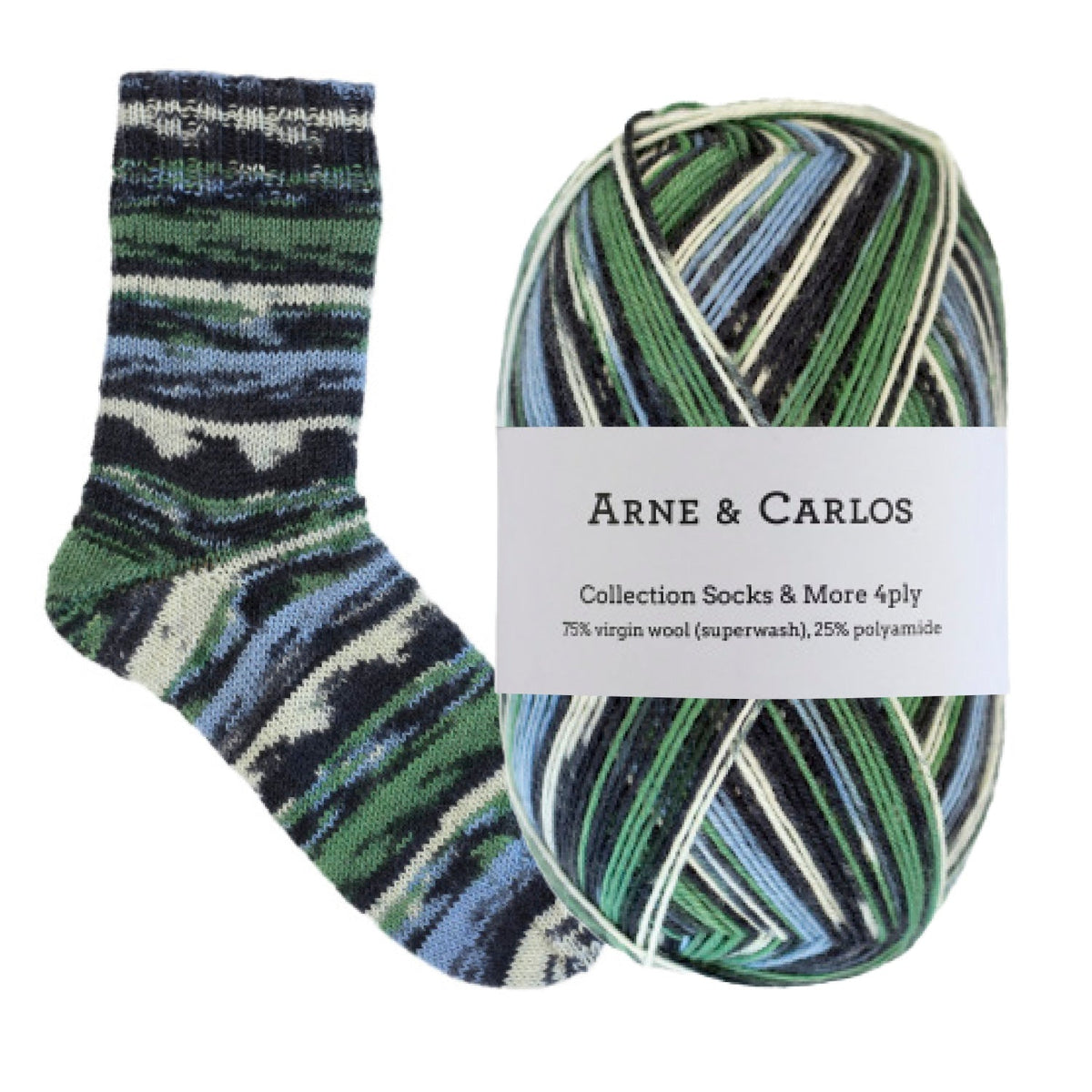 3002 - Randverk Color Chaussettes et plus Collection 4ply - Arne & Carlos