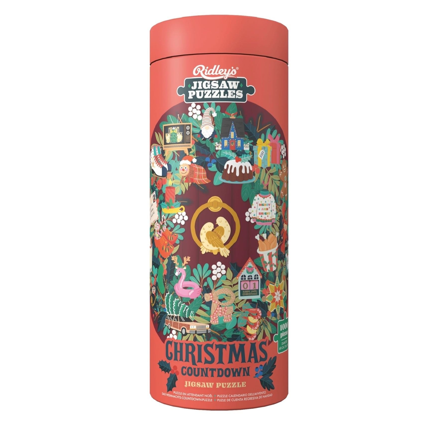 Christmas Countdown - Puzzle circulaire de 1000 pièces - Ridley's Games