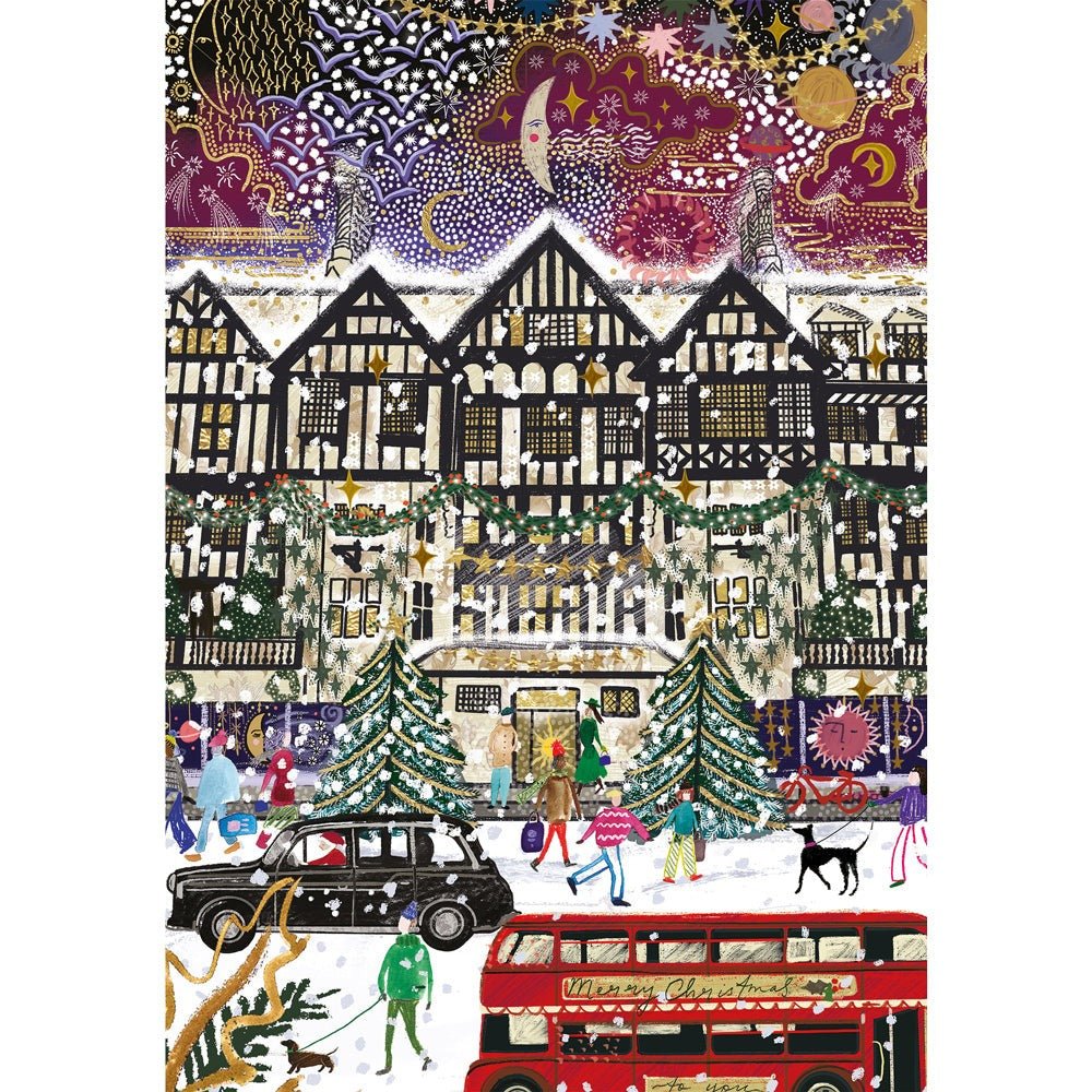 Christmas in London 3 x 500 Piece Jigsaw Puzzle - Gibsons