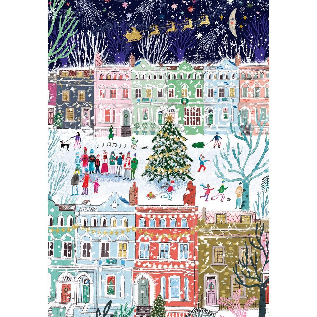 Christmas in London 3 x 500 Piece Jigsaw Puzzle - Gibsons