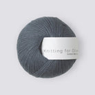 Dusty Blue Whale Cotton Merino - Knitting for Olive