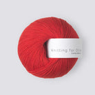 Red Currant Cotton Merino - Knitting for Olive