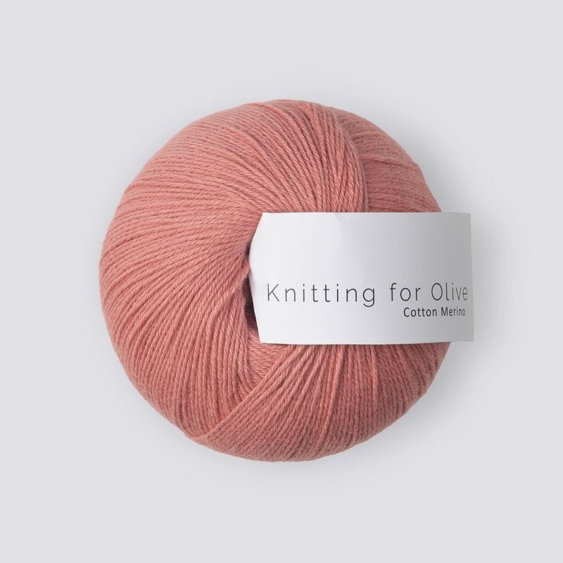 Rhubarb Rose Cotton Merino - Knitting for Olive