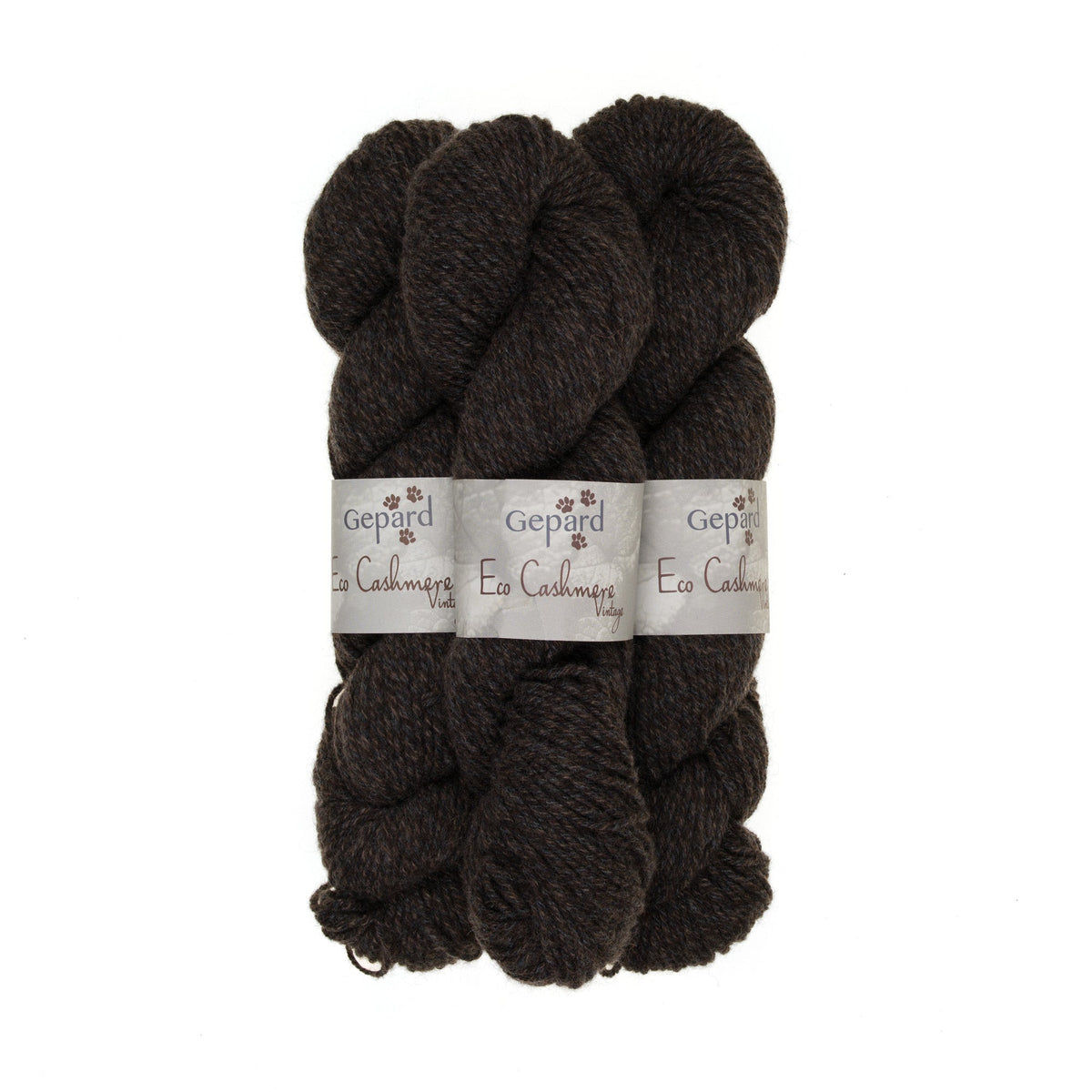 186 - Dark Brown & Nougat Eco Cashmere Vintage - Gepard