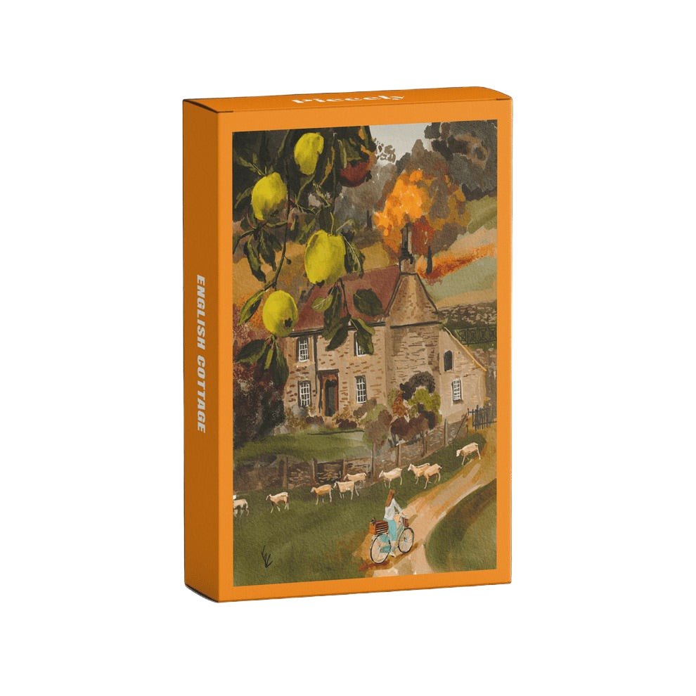 English Cottage Mini Puzzle, 99 Pieces - Piecely Puzzles