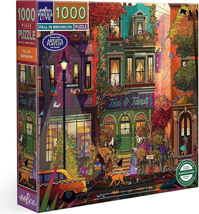 Fall in Brooklyn 1000 Piece Puzzle - Eeboo