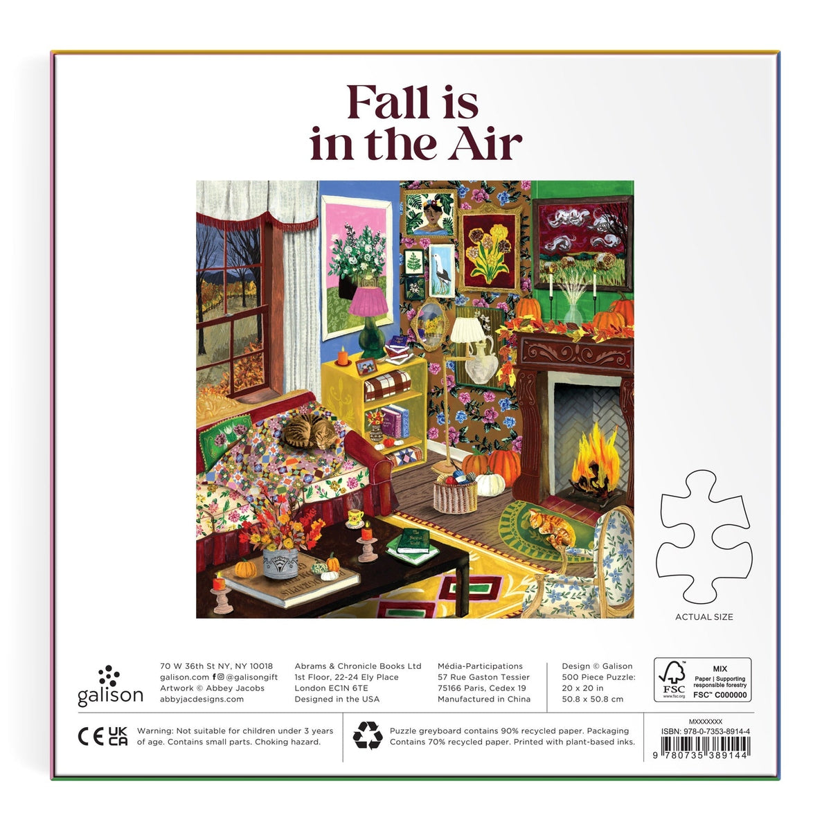 Fall is in the Air 500 Piece Puzzle Galison - Galison