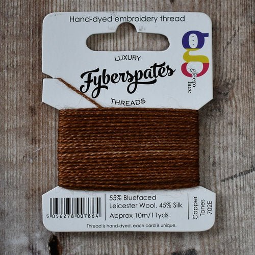 702E Copper Tones Fil à broder Gleem - Fyberspates