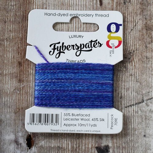 709E Peacock Fil à broder Gleem - Fyberspates