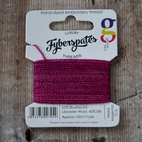 711E Mixed Magenta Fil à broder Gleem - Fyberspates
