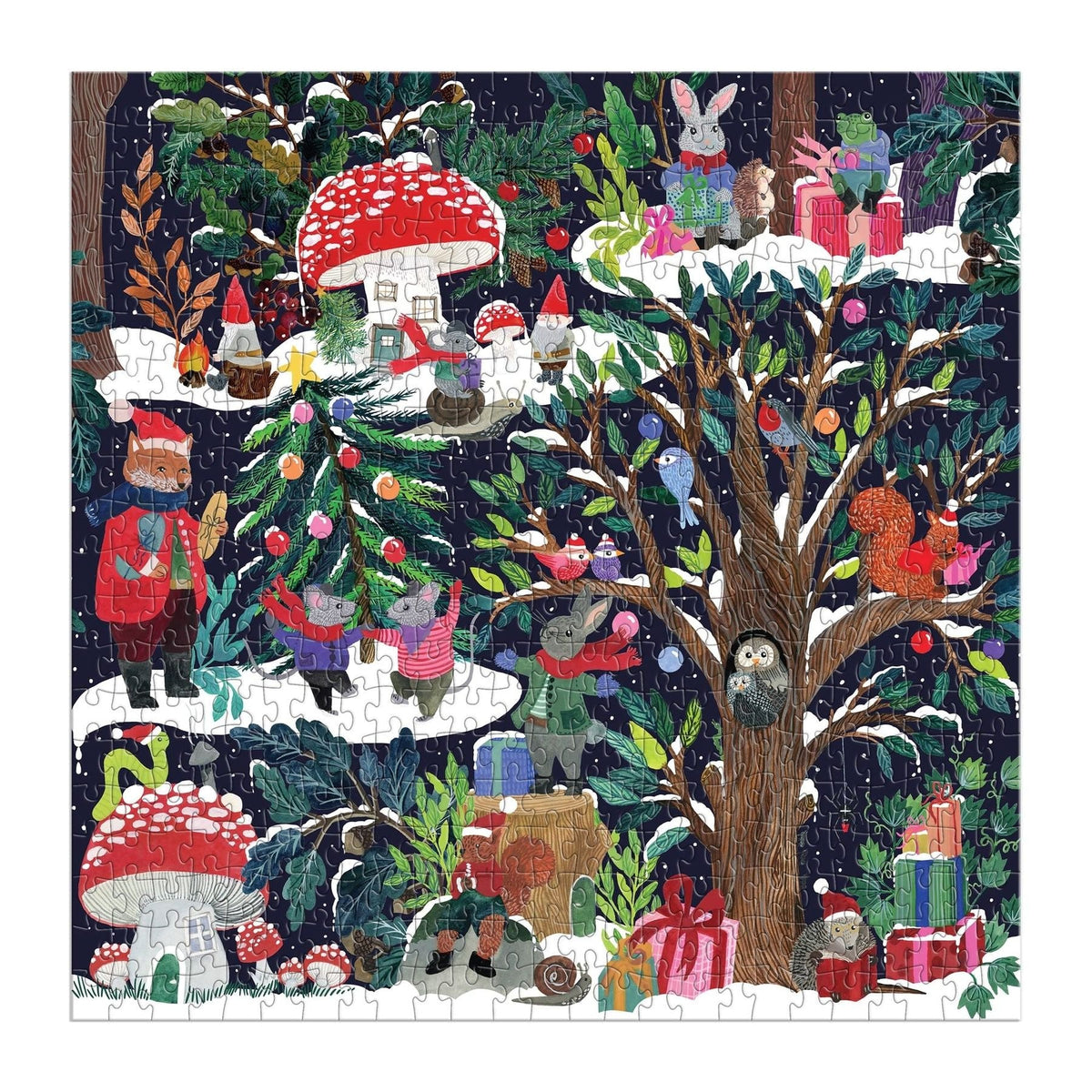 Forêt de Noël 500 Piece Puzzle - Galison