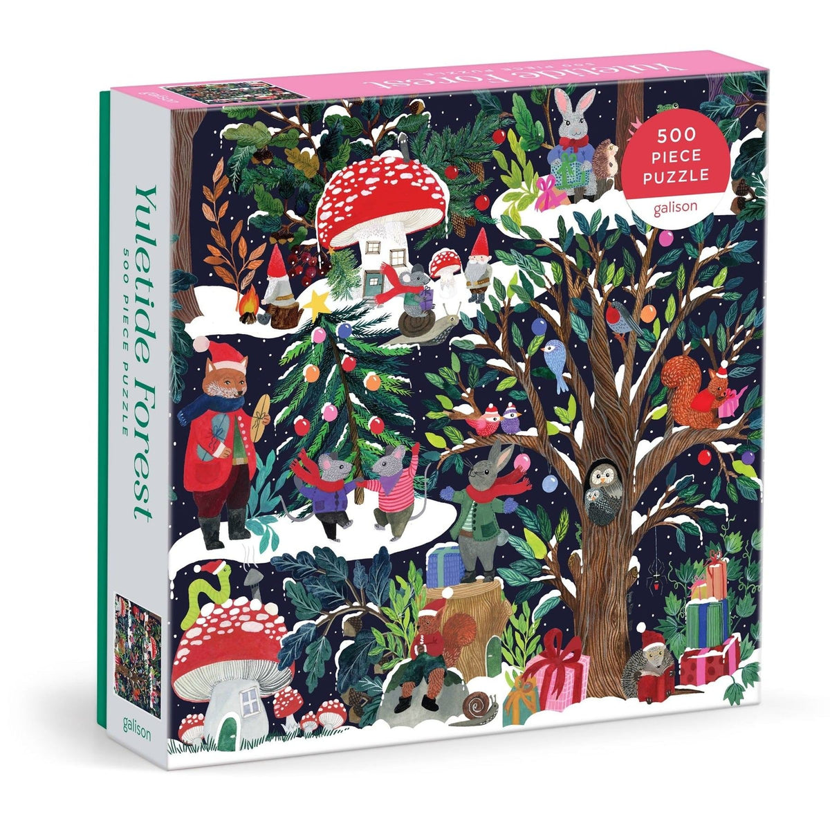 Forêt de Noël 500 Piece Puzzle - Galison