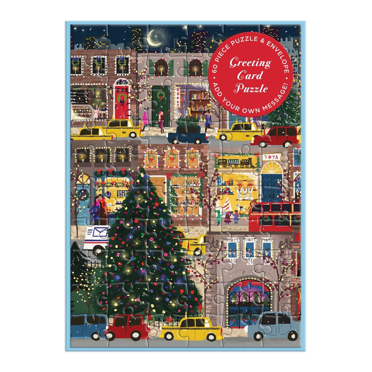 Winter Lights Greeting Card Puzzle - Galison