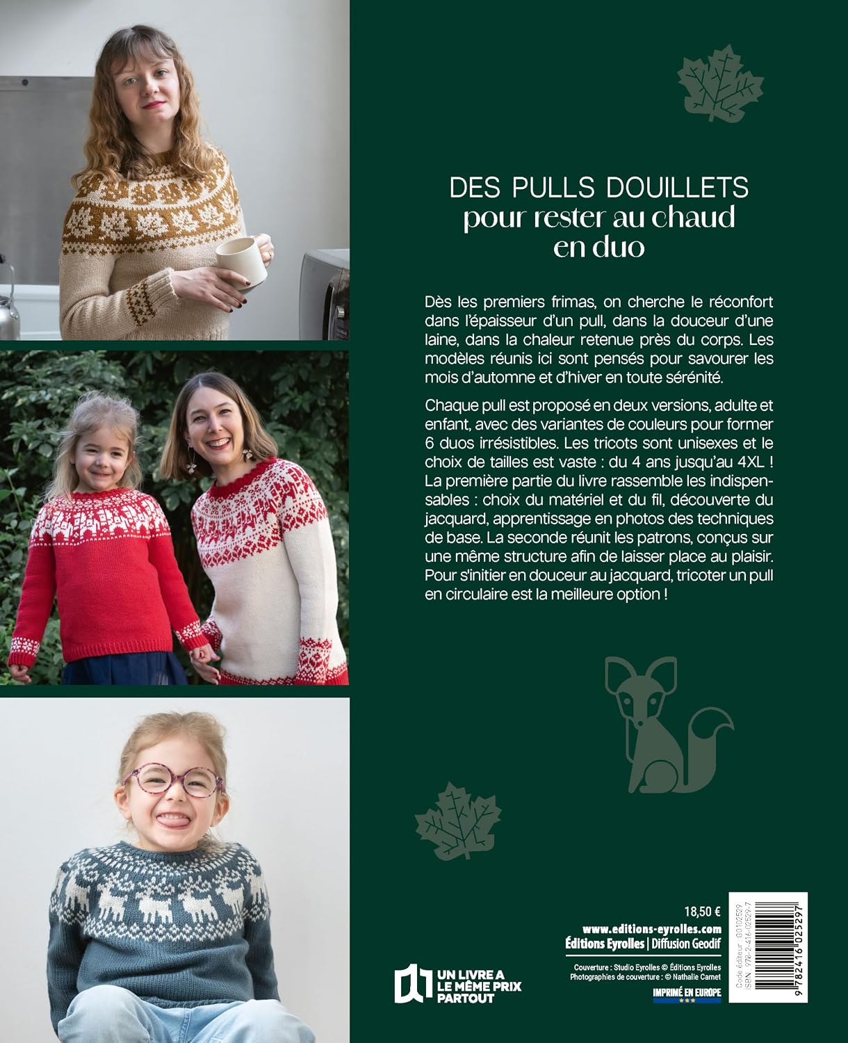 Jolis pulls d’hiver en jacquard de Morgane Mazevet (Renarde Endormie) - Livre en pré-commande - Renarde Endormie