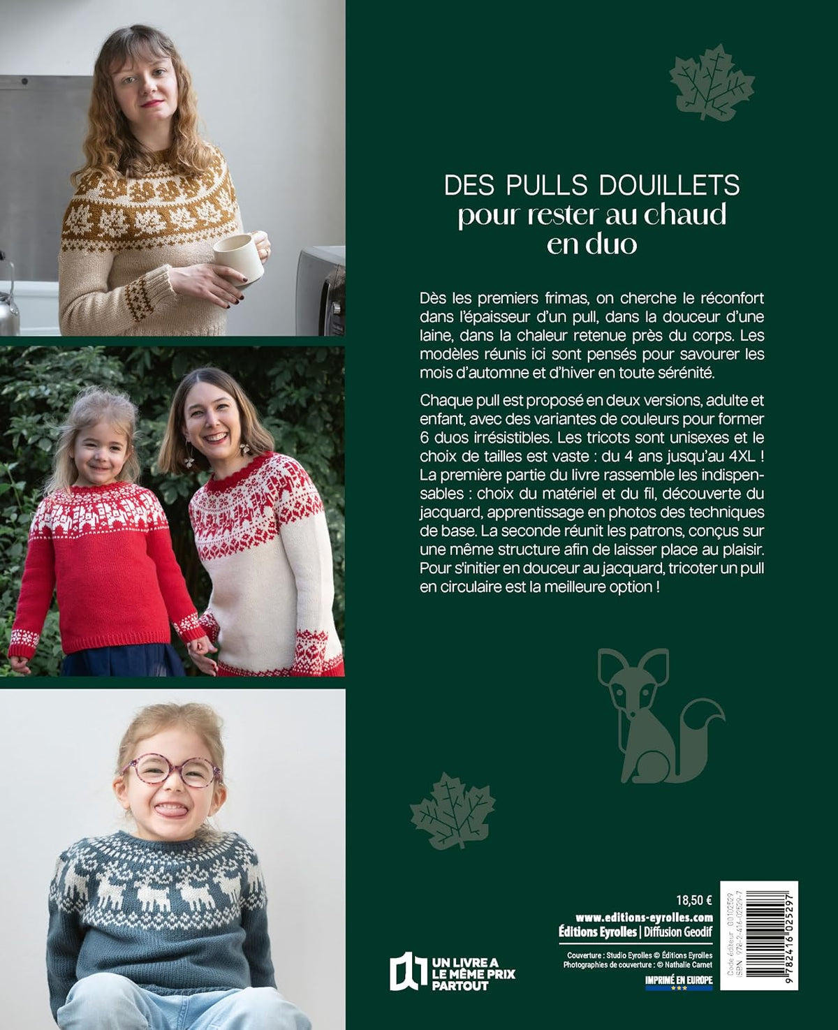 Jolis pulls d’hiver en jacquard de Morgane Mazevet (Renarde Endormie) - Livre en pré-commande - Renarde Endormie