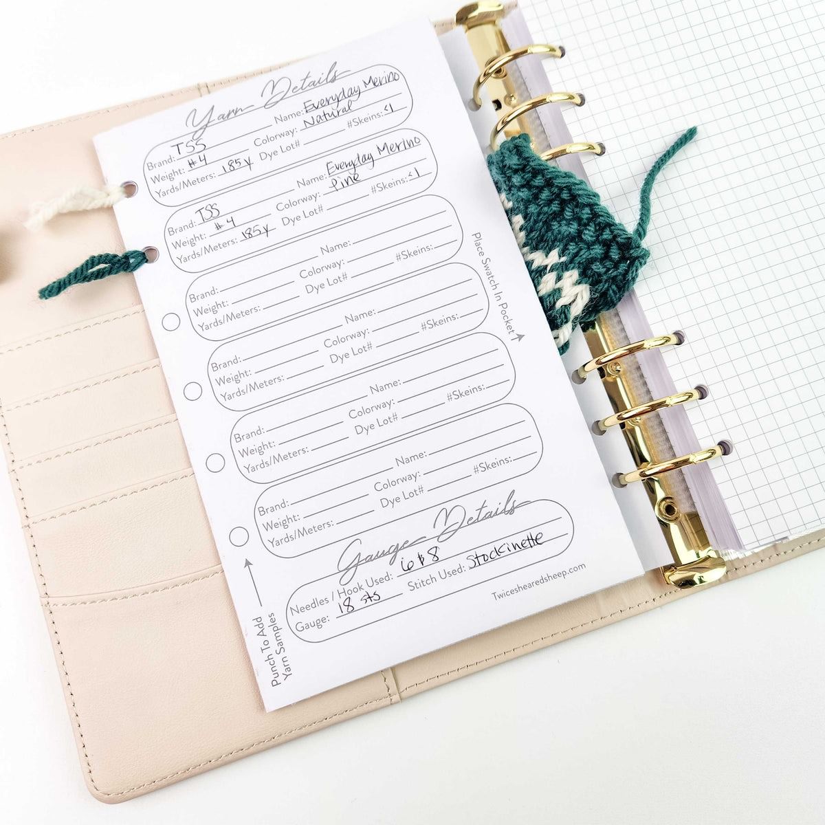 Journal de projet Chubby Sheep pour les tricoteurs et les crocheteurs - Twice Sheared Sheep