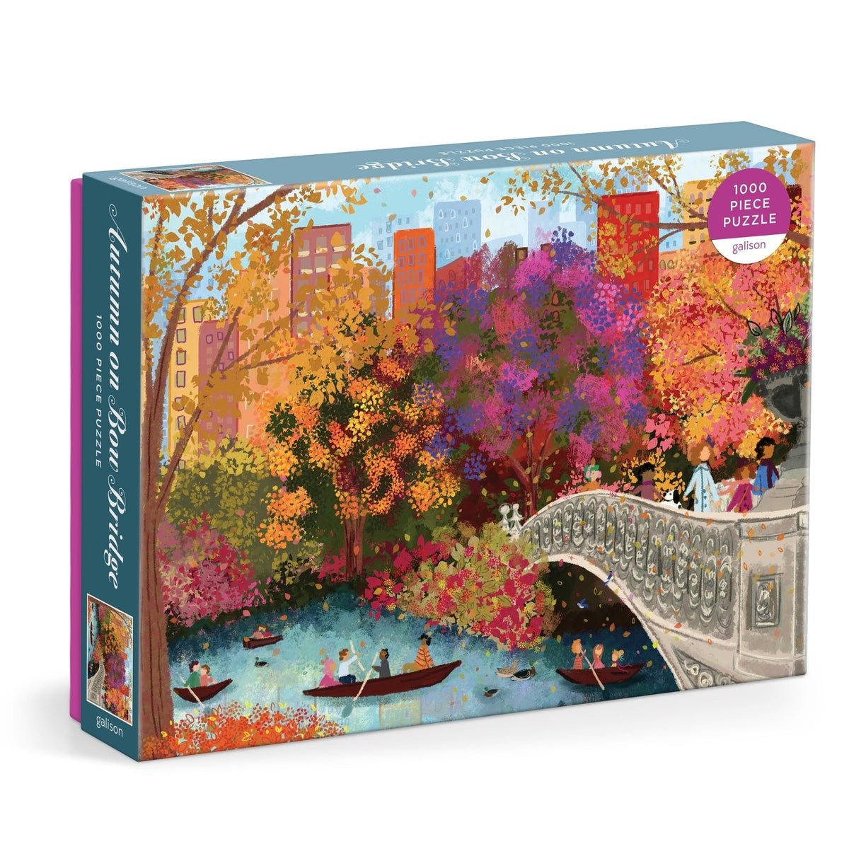 Joy Laforme Autumn on Bow Bridge 1000 Piece Puzzle - Galison