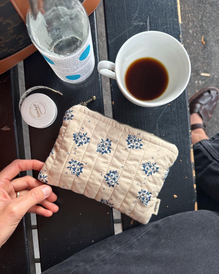 Praline Seersucker Knitter's Tool Purse PetiteKnit - Petite Knit
