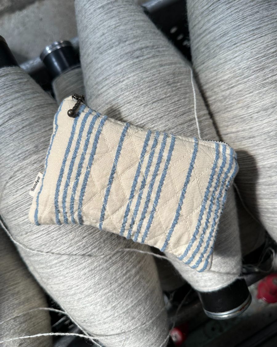 Striped Seersucker Knitter's Tool Purse PetiteKnit - Petite Knit