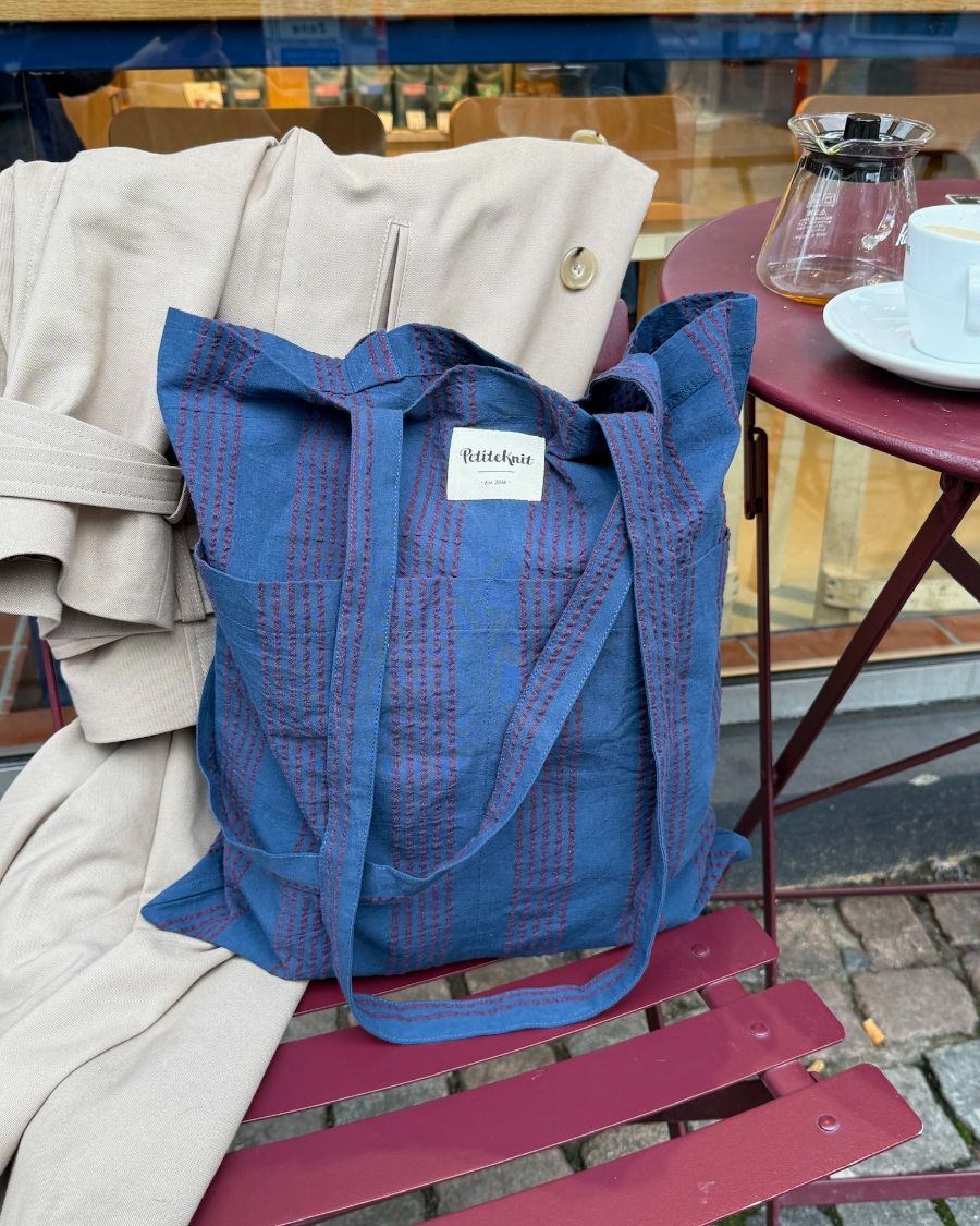 Knitter's Tote Bag - Night Shadow - PetiteKnit - Petite Knit