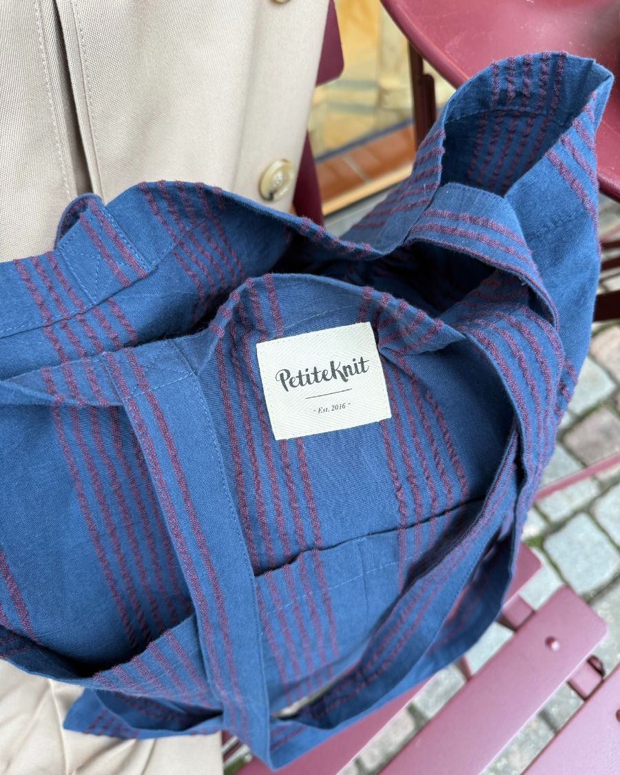 Knitter's Tote Bag - Night Shadow - PetiteKnit - Petite Knit