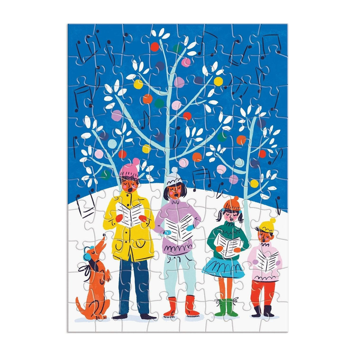 Louise Cunningham Merry and Bright 12 Days of Christmas Advent Puzzle Calendar - Galison