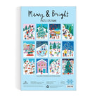 Louise Cunningham Merry and Bright 12 Days of Christmas Advent Puzzle Calendar - Galison