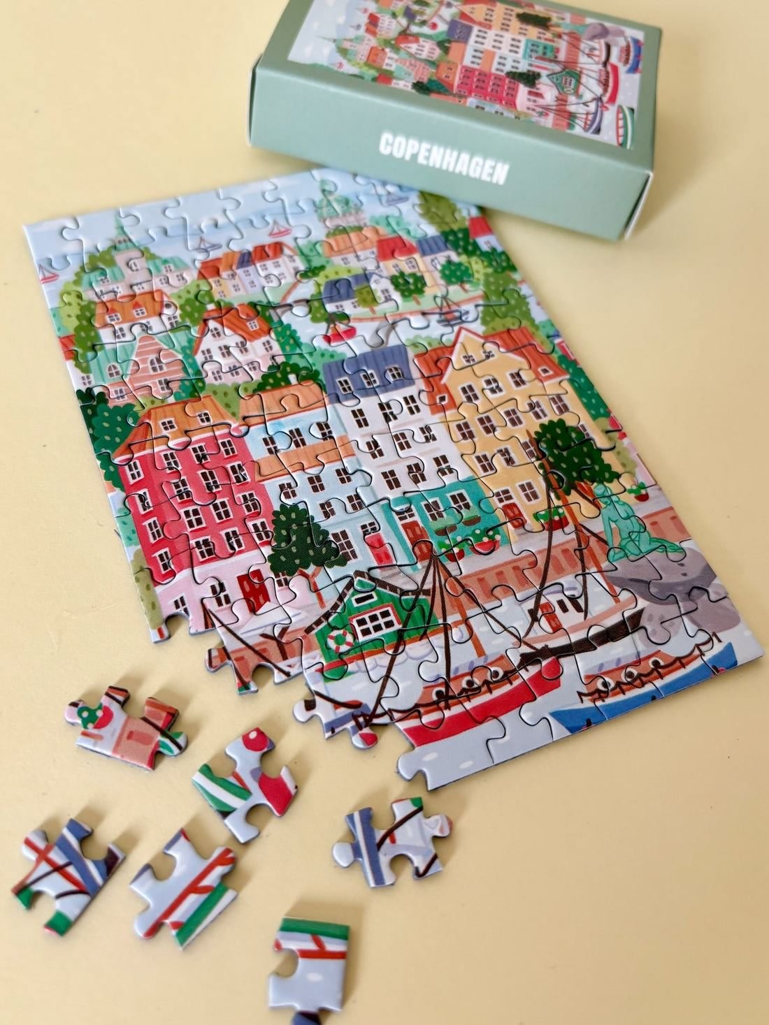 Mini - Puzzle Copenhague, 99 pièces - Piecely Puzzles
