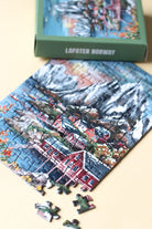 Mini - puzzle Lofoten Norvège, 99 pièces - Piecely Puzzles