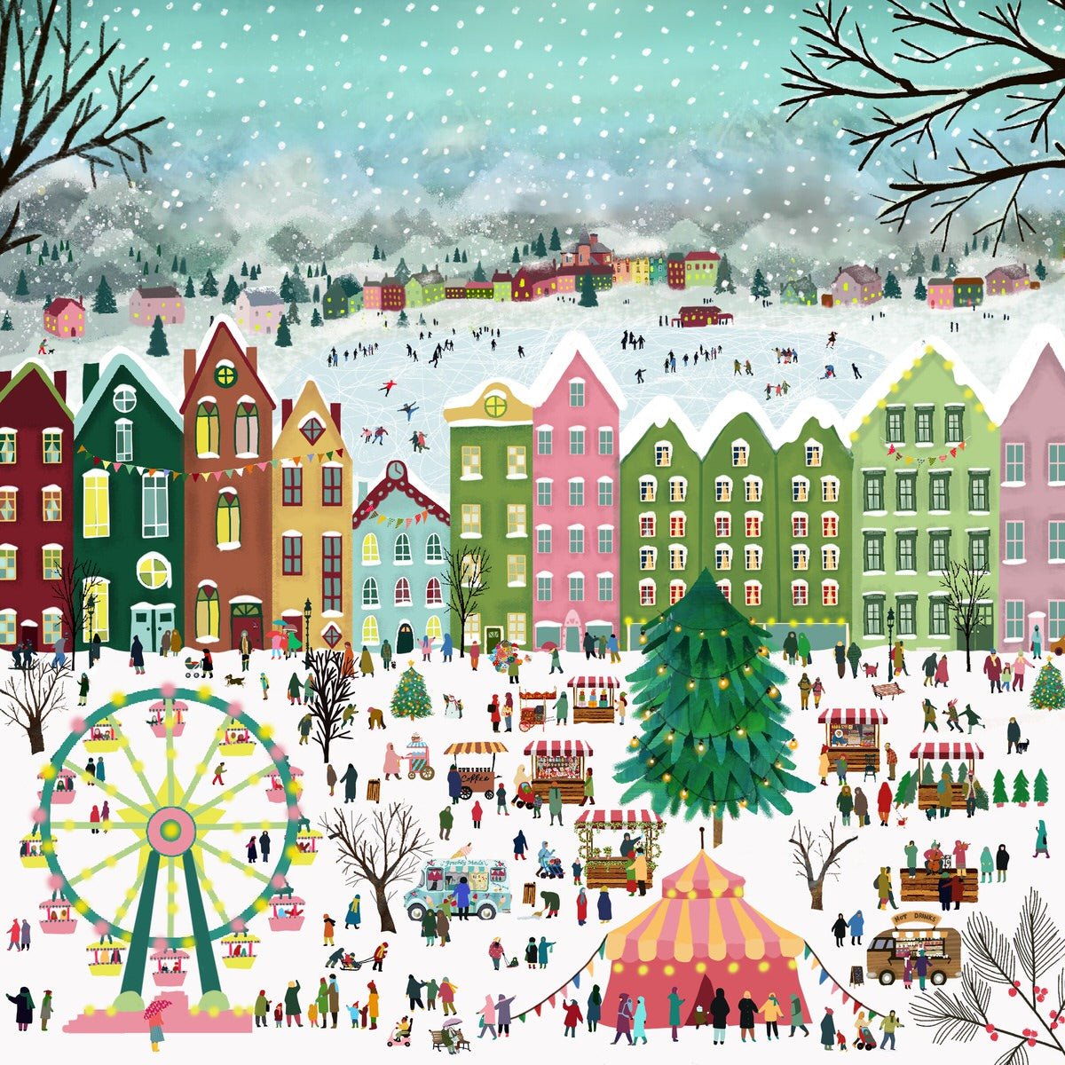 Noel sur la Place - Puzzle 1000 pièces - Pieces & Peace